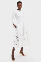 White Daila Midi Dress