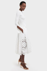 White Daila Midi Dress