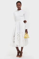 White Daila Midi Dress