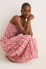 Coral Corsica Paisley Azalea Maxi Nap Dress