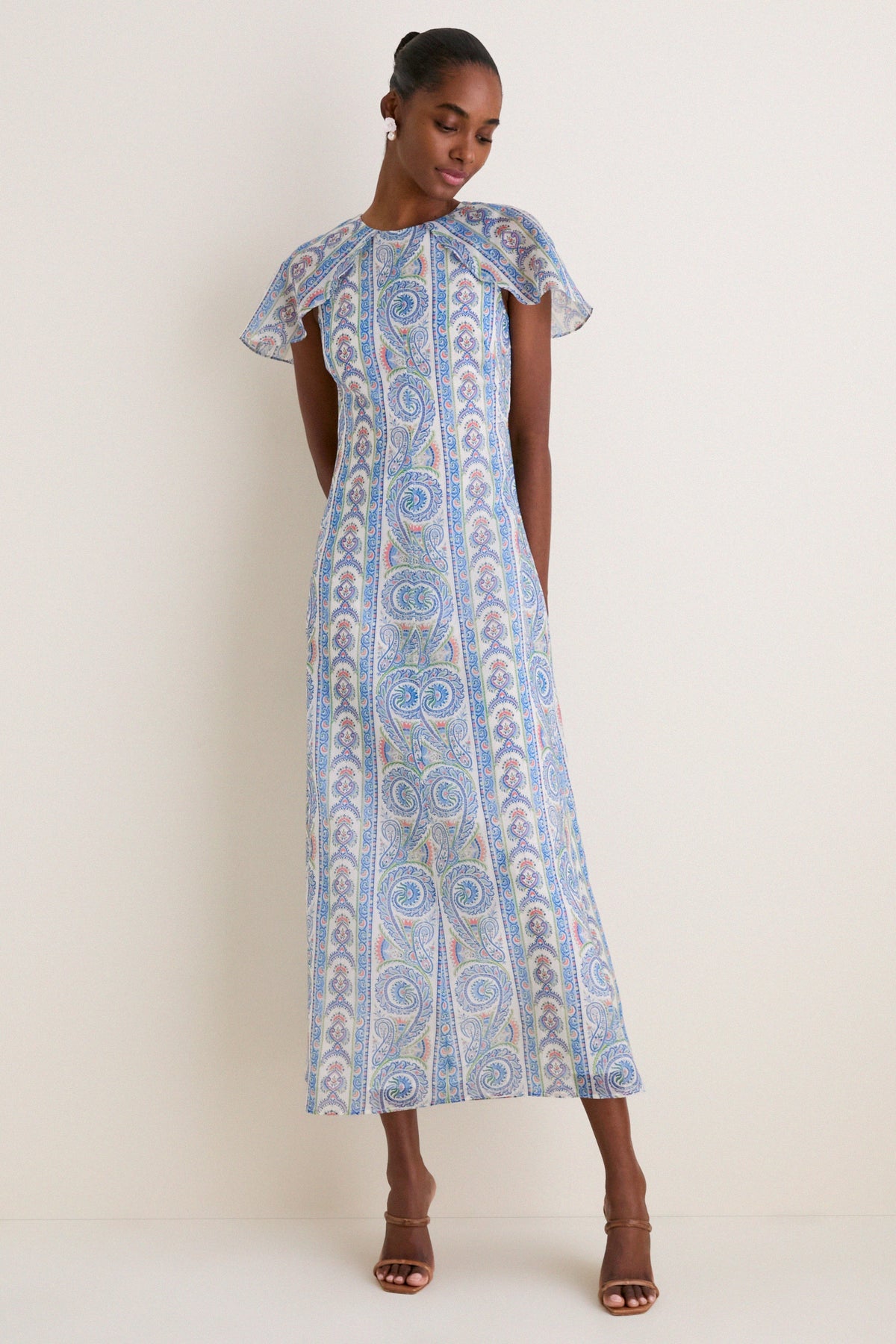 Blue Corsica Paisley Davina Dress