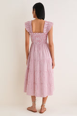 Red Ticking Stripe Ellie Nap Dress