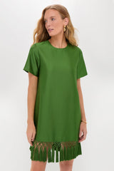Green Tassel Downing Dress