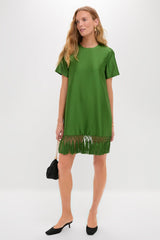 Green Tassel Downing Dress
