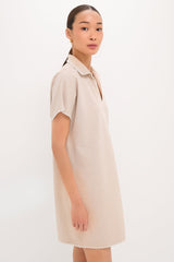 Sandstone Pique Melissa Mini Dress