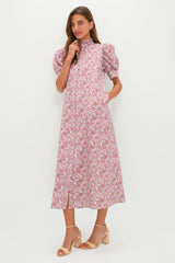 Pink & Sage Ditsy Floral Louisa Maxi Dress