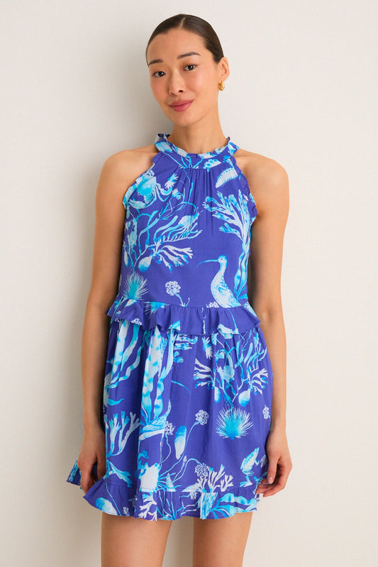 Cyan Amelia Mini Dress