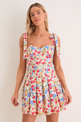 Poppy Fields Floral Jenna Mini Dress