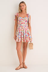 Poppy Fields Floral Jenna Mini Dress