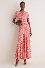 Orchid Mosaic Annie Short Sleeve Dress
