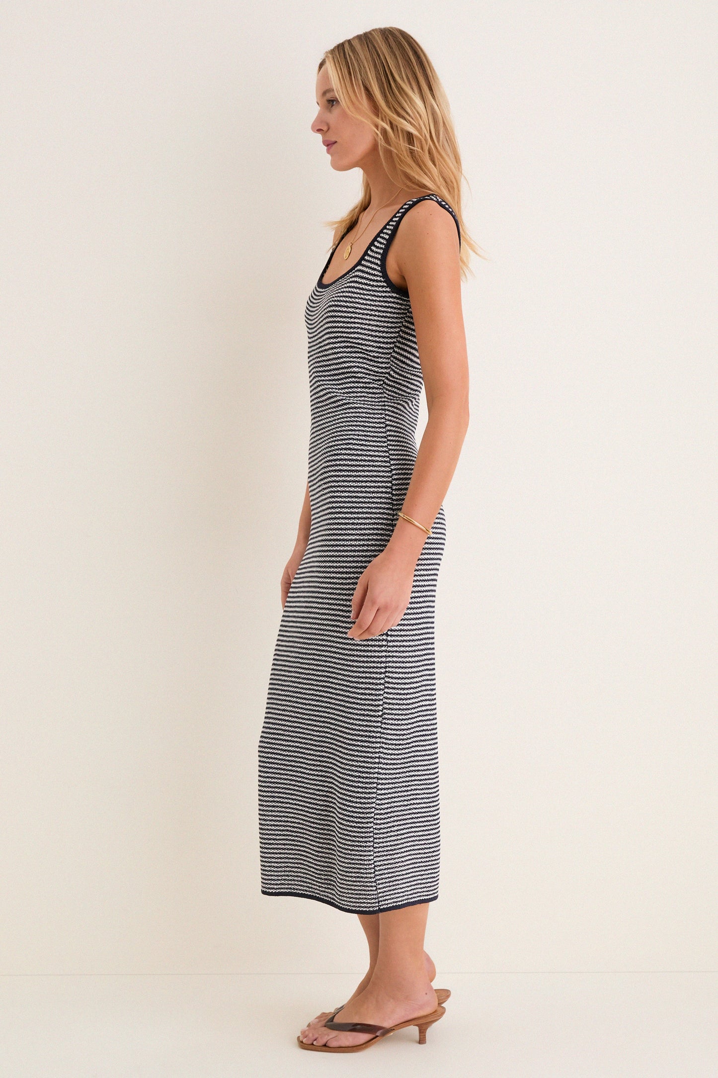 Navy Stripe Ranie Sweater Dress