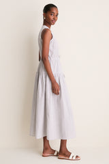 James Stripe Lucy 4 Basque Sleeveless Dress