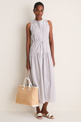 James Stripe Lucy 4 Basque Sleeveless Dress