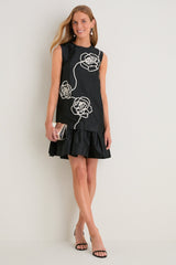 Onyx and Ivory Florentina Petal Mini Dress