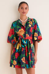 Queen Peony Mini Portofino Dress