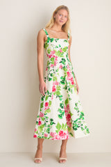 Saffier Bouquet Sabrina Midi Dress