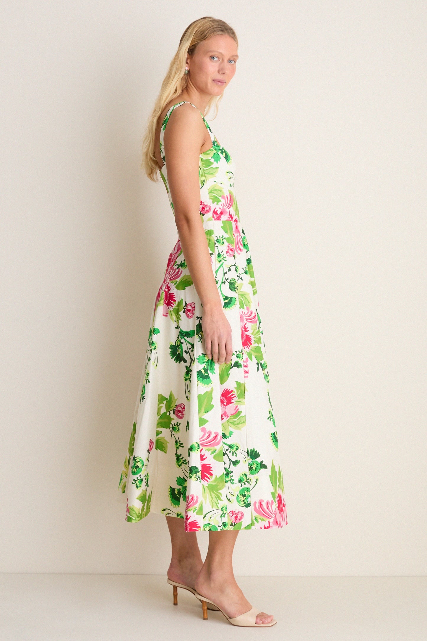 Saffier Bouquet Sabrina Midi Dress
