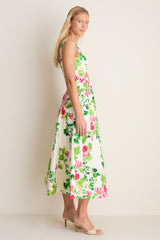 Saffier Bouquet Sabrina Midi Dress