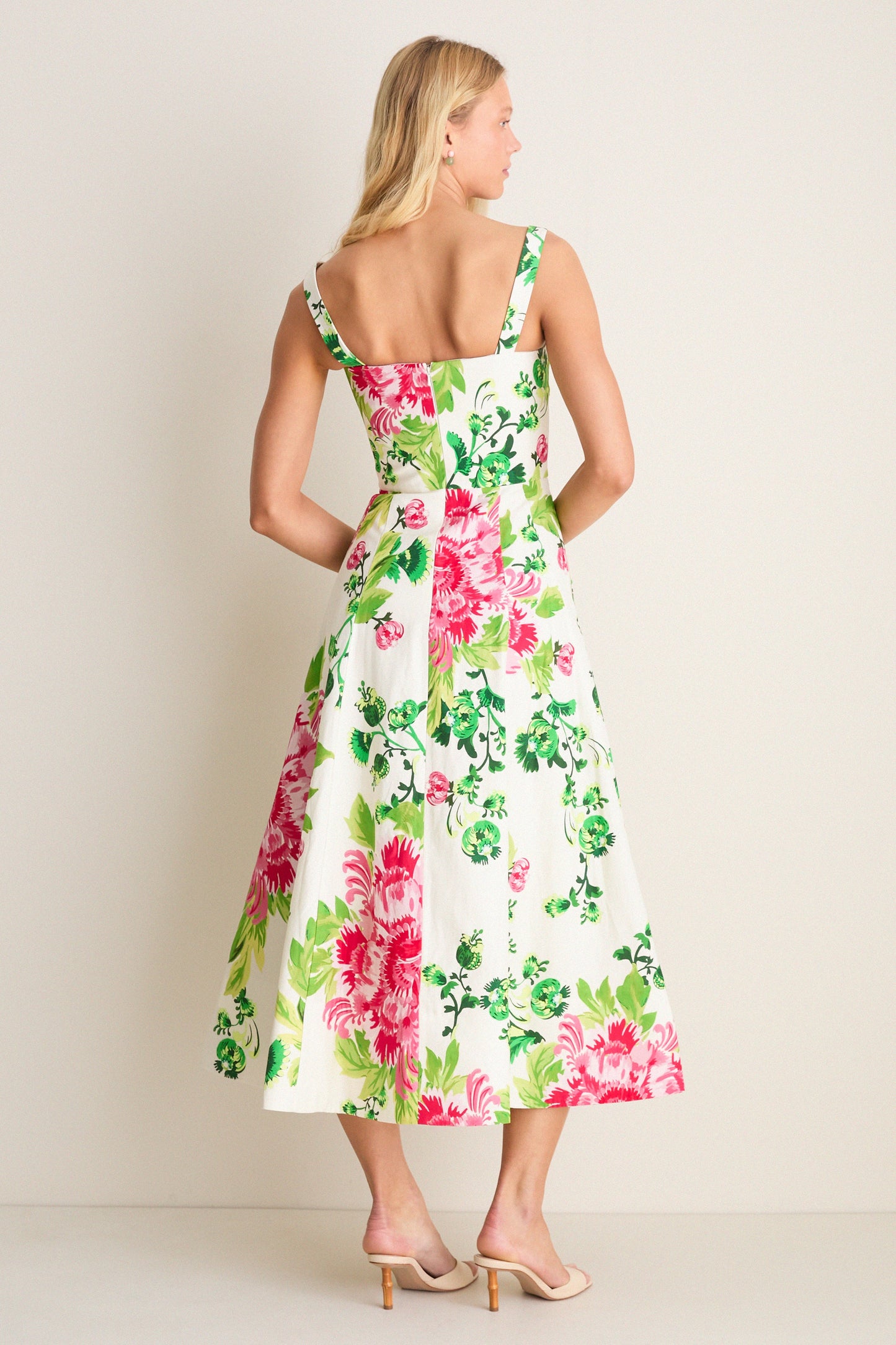 Saffier Bouquet Sabrina Midi Dress