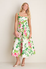 Saffier Bouquet Sabrina Midi Dress