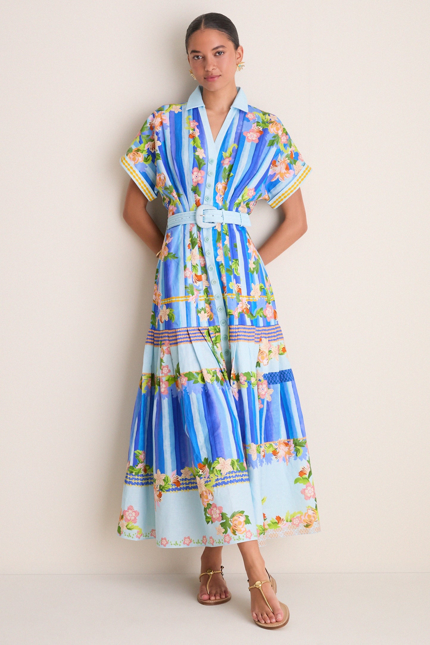 Floral River Riya-B Midi Dress