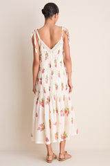 Off White Ellina Strawberry Dot Dress