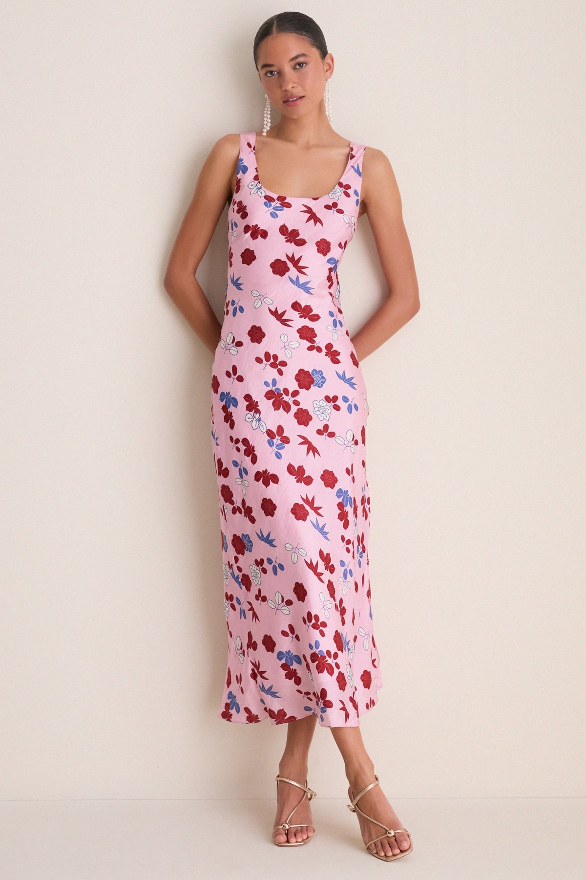 Light Pink Adele Tutu Bloom Silk Dress