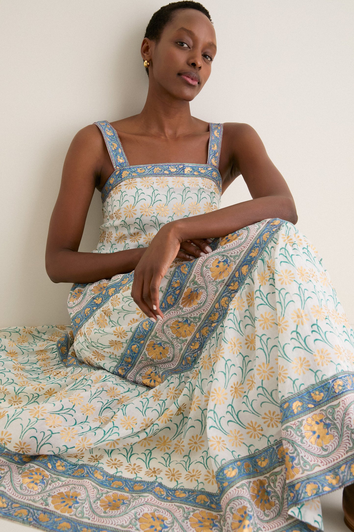 Geneva Green Strappy Maxi Dress