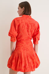 Lobster Jacquard Effie Bubble Mini Dress