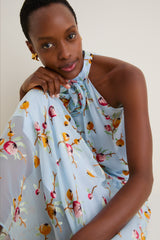 Blue Freya Print Tank Dress