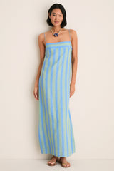 Seaport Stripe Laura Linen Dress