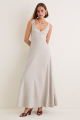 Natural Madison Linen Dress