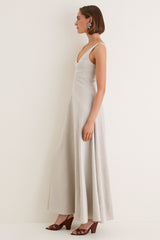 Natural Madison Linen Dress