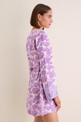 Brocade Amethyst Jaya Mini Dress
