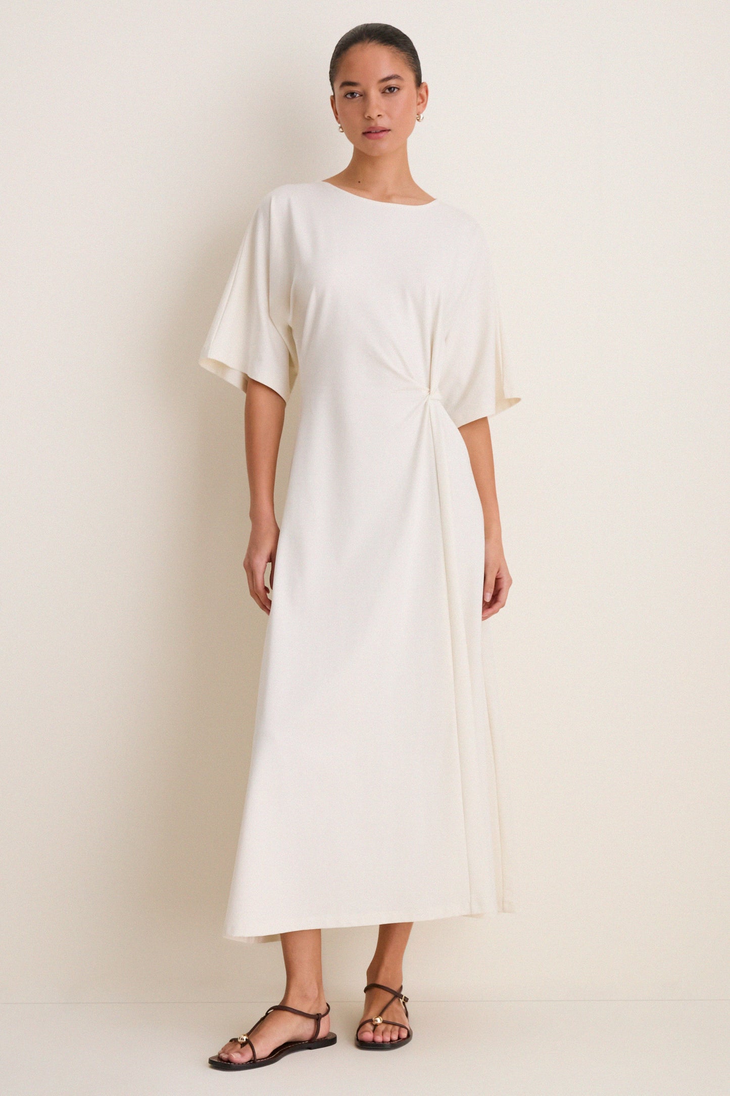 Buttercream Jersey Lisette Midi Dress