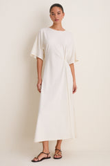Buttercream Jersey Lisette Midi Dress
