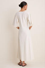 Buttercream Jersey Lisette Midi Dress
