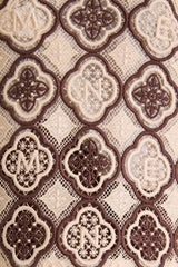 Chocolate Cream Luna Guipure Midi Dress