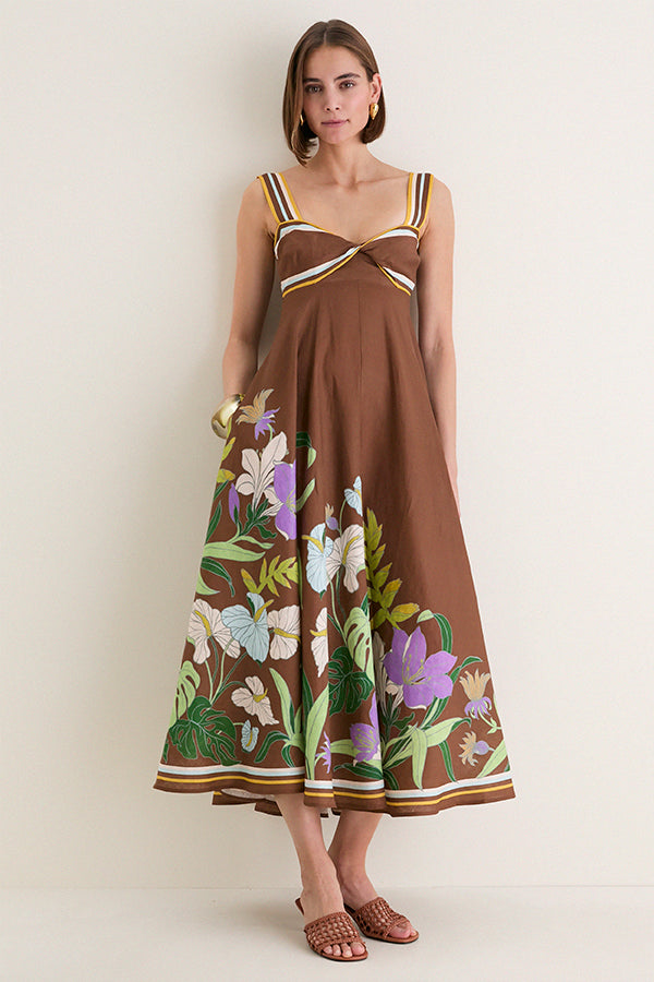 Chocolate Alfie Twist Sundress