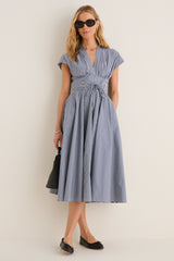 Navy Gingham Riviera Dress