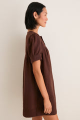 Chestnut Linen Bridget Dress