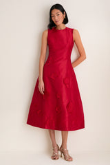 Scarlet Cleo Applique Midi Dress