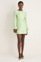Juniper Green Suzanne Applique Mini Dress