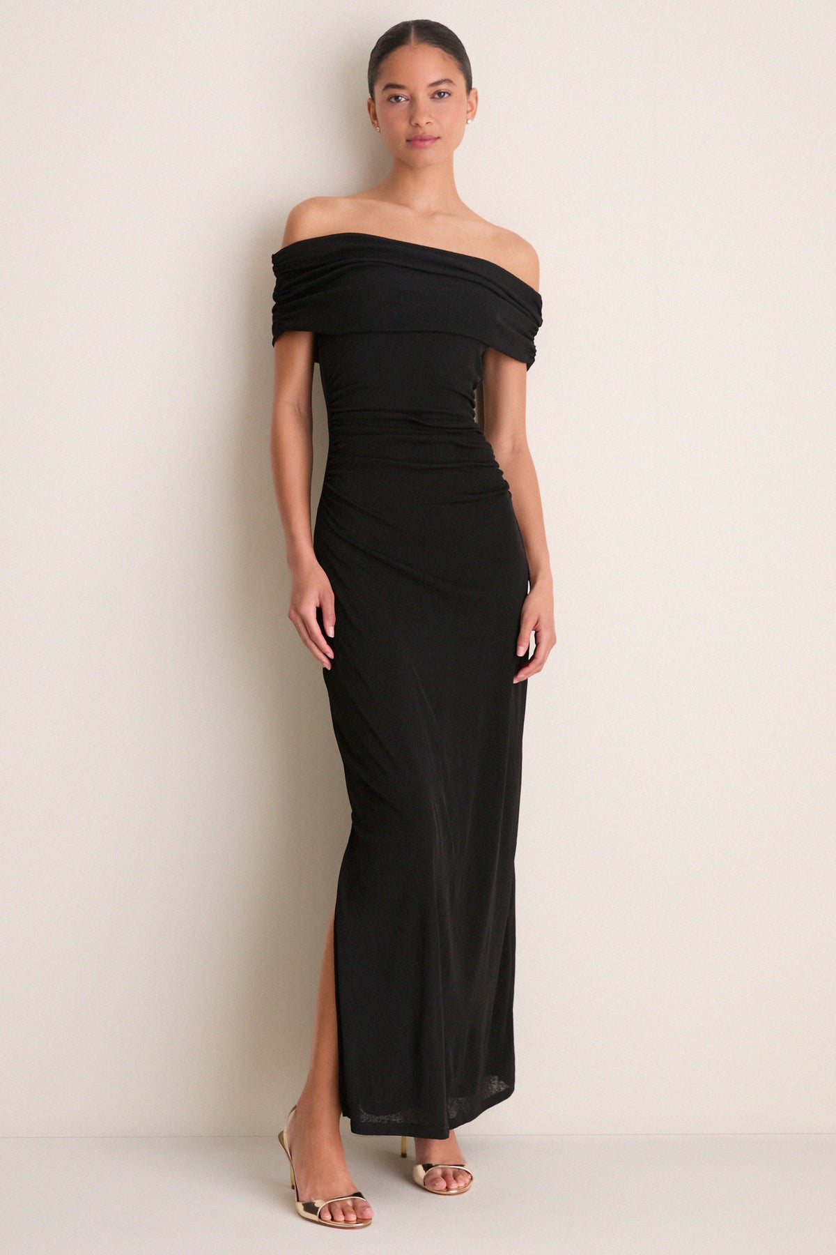 Black Rue Mesh Maxi Dress
