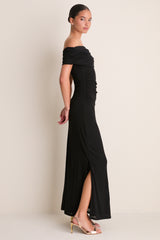 Black Rue Mesh Maxi Dress