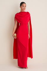 Exclusive Red Batista Maxi Dress