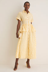 Yellow Boogie Woogie Bugle Boy Dress