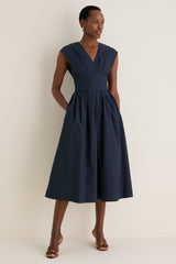 Navy In Full Bloom Dress