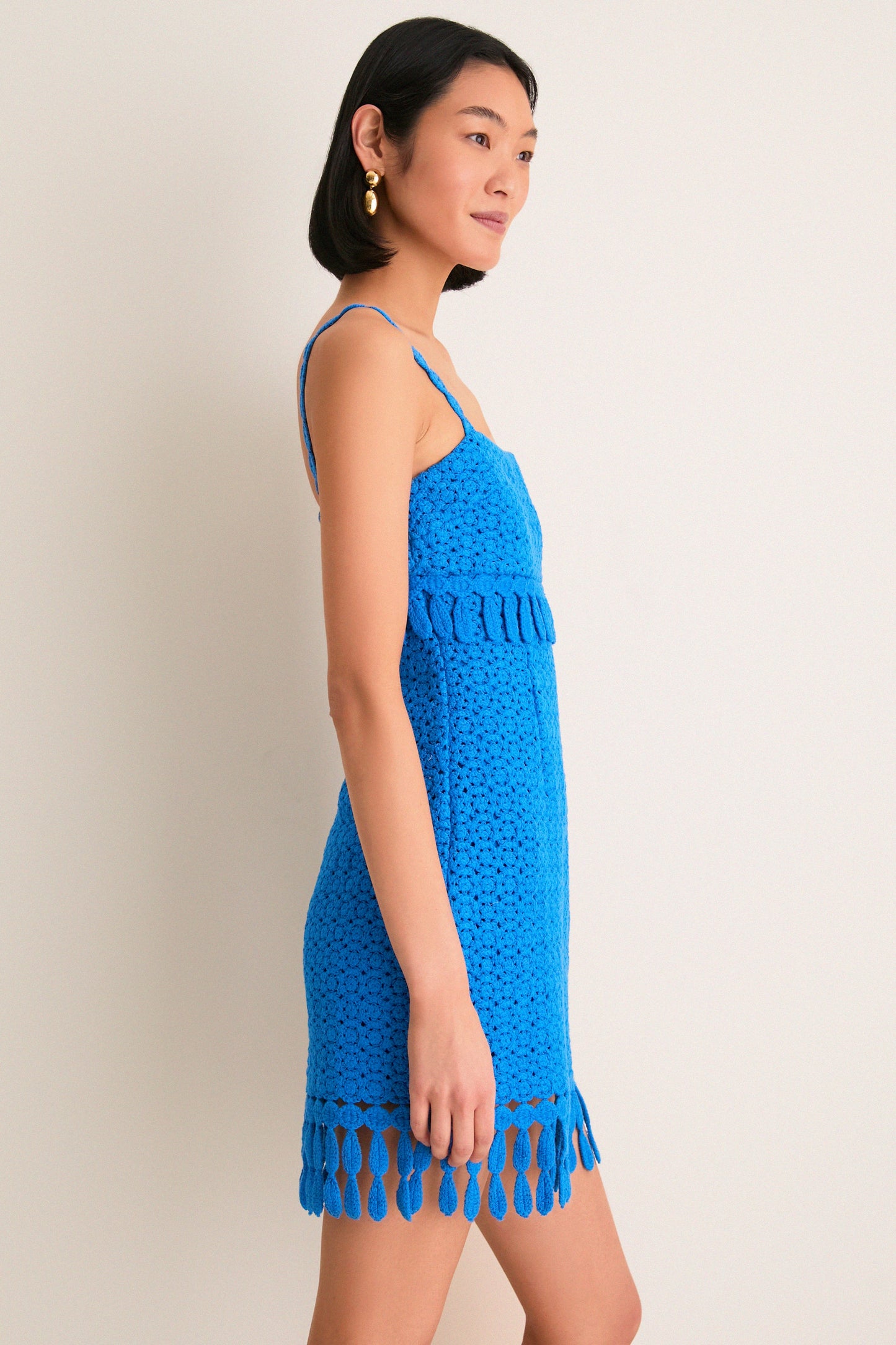 Cornflower Crochet Caitriona Mini Dress