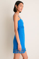 Cornflower Crochet Caitriona Mini Dress